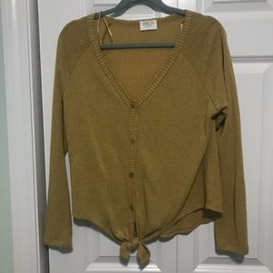 Mustard knit long sleeve